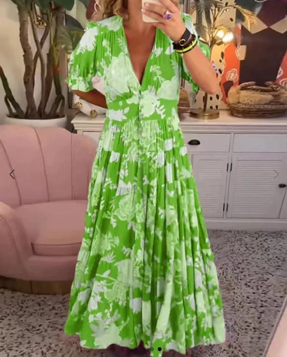 AURORA™ | Vestido Floral de Elegancia Atemporal