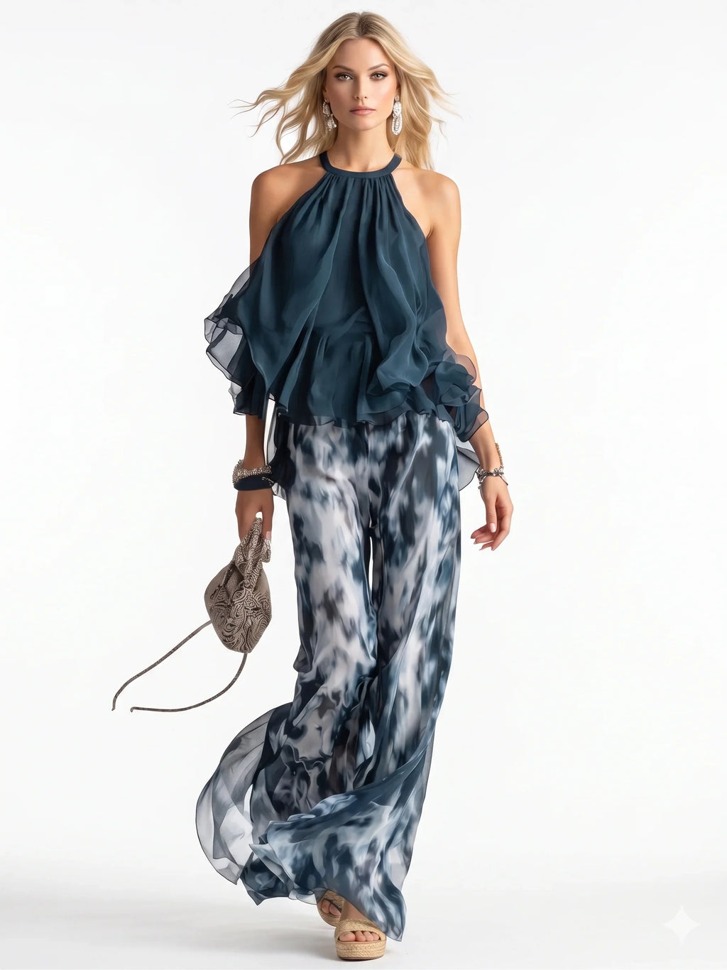LUCIANA™ | Premium Chiffon Resort Set