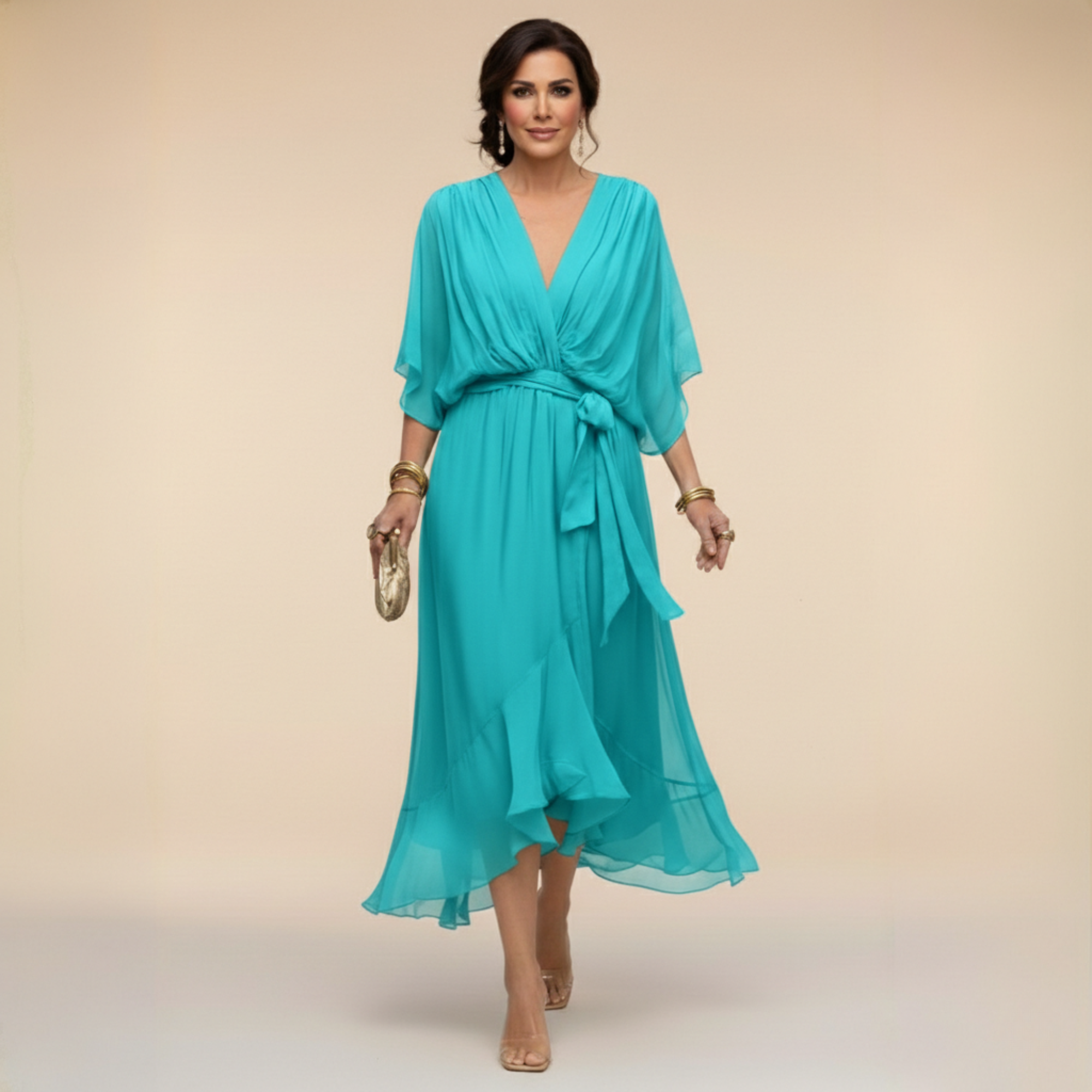 MARTA™ | Elegancia Etérea con Escote en V