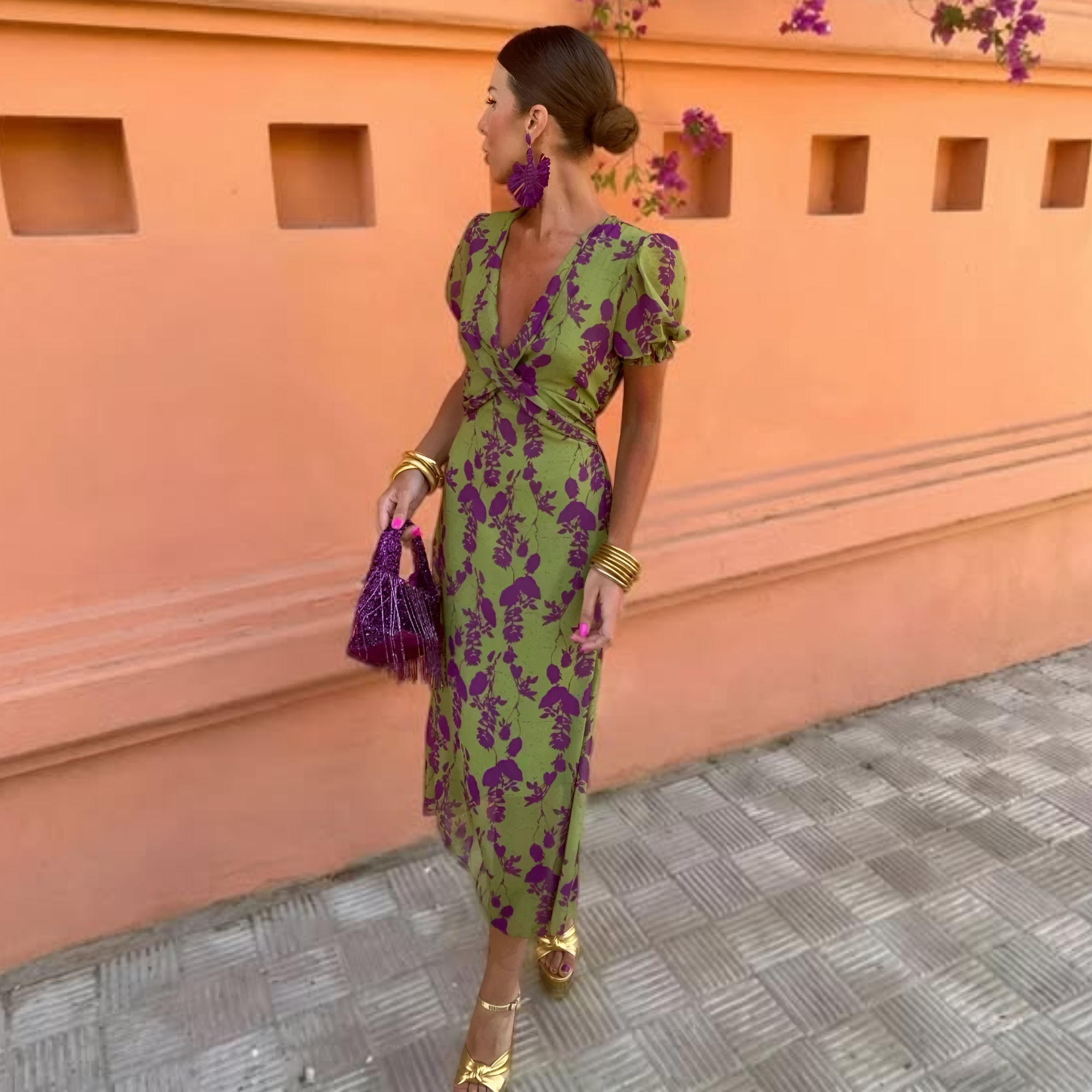 ANDREA™ | Vestido Floral de Primavera