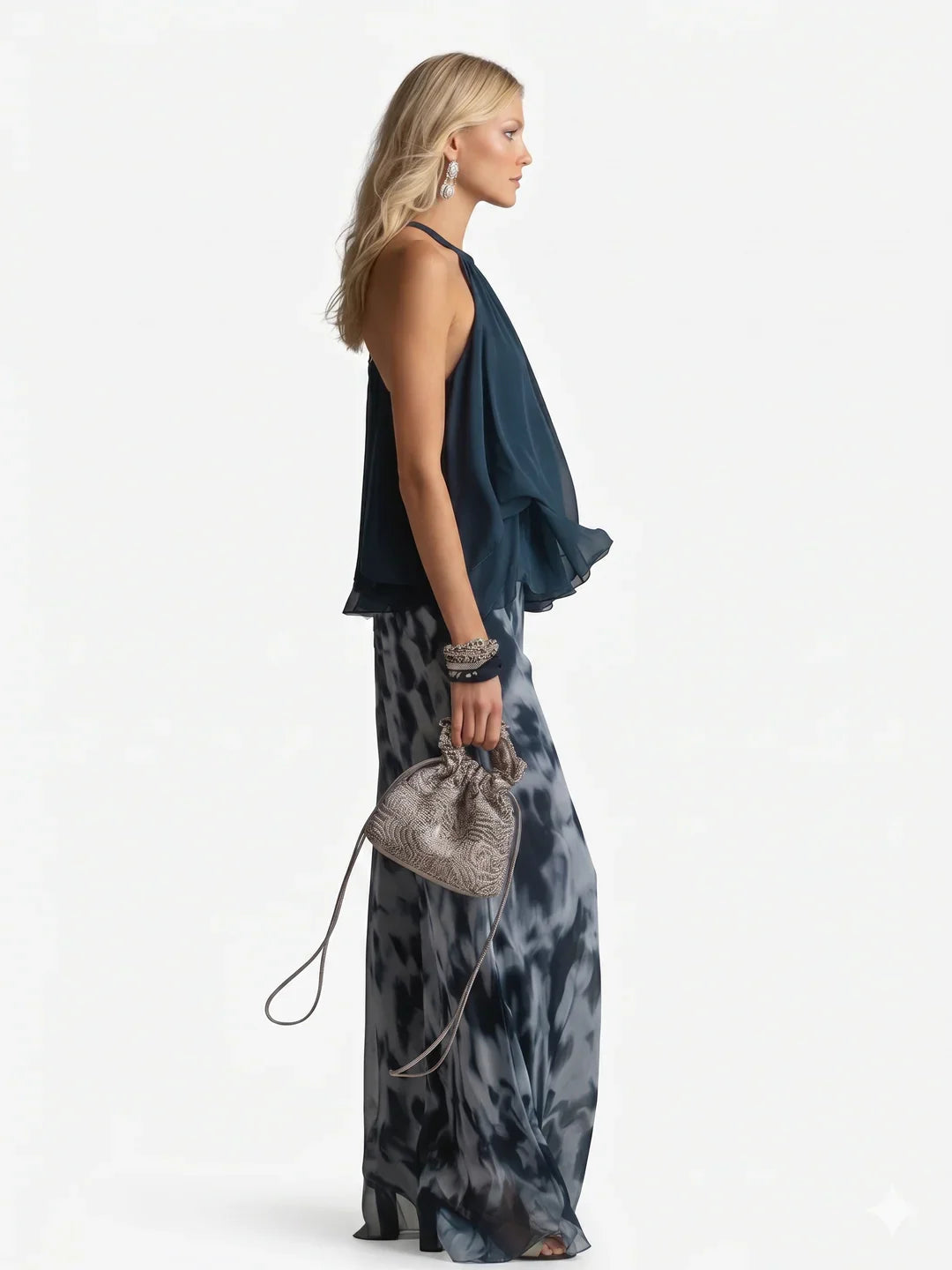 LUCIANA™ | Premium Chiffon Resort Set