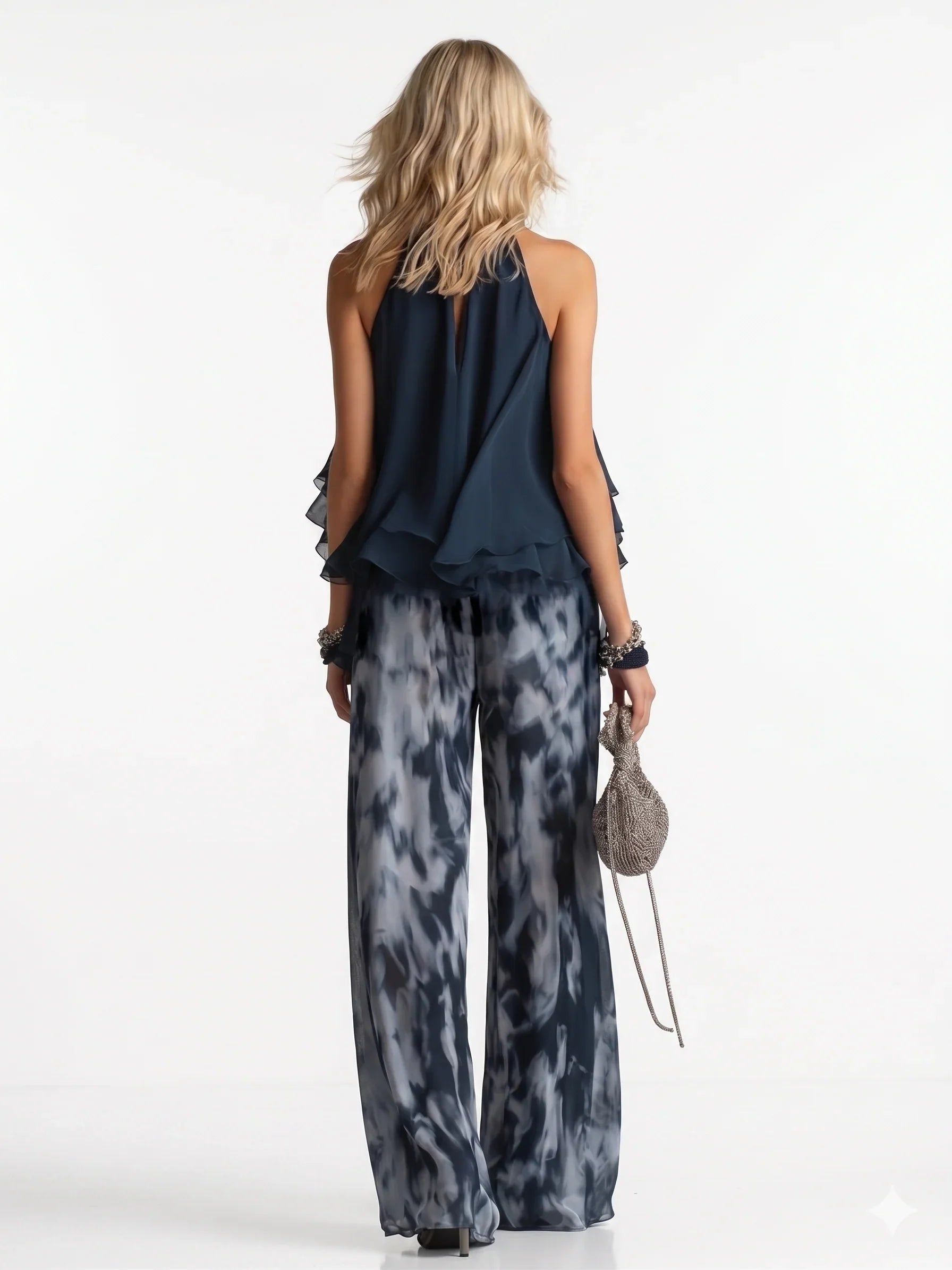 LUCIANA™ | Premium Chiffon Resort Set