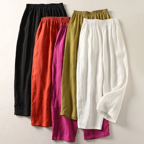 AMALIA™ | Pantalón Fluido de Lino, Fresco, Cómodo y Favorecedor