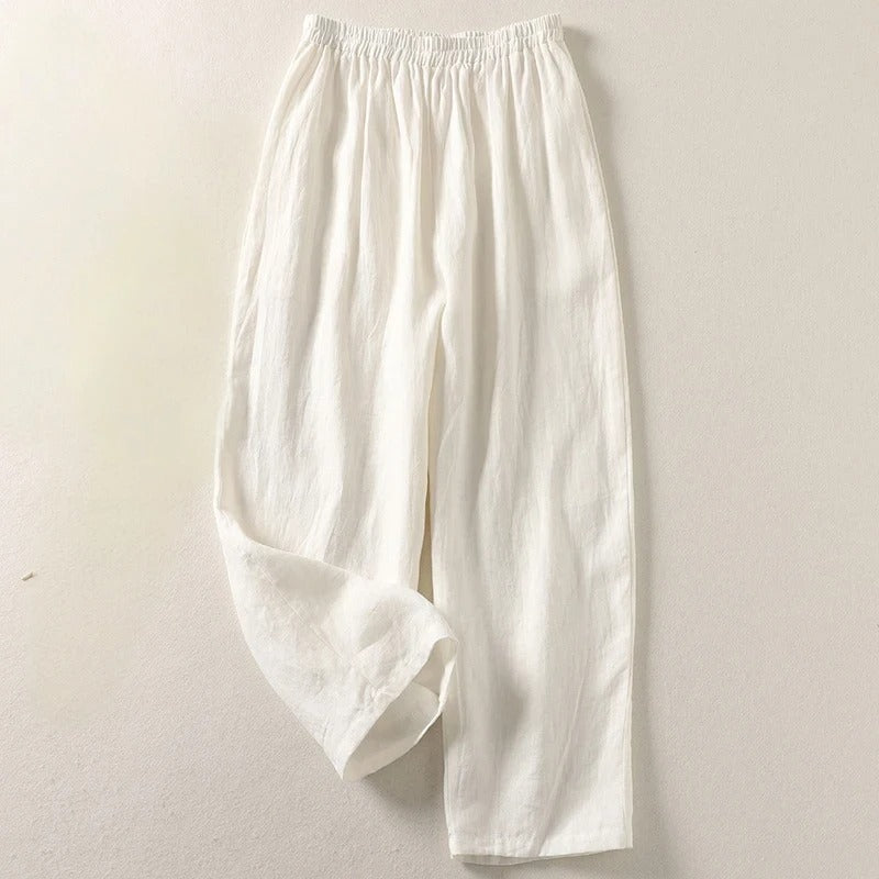 AMALIA™ | Pantalón Fluido de Lino, Fresco, Cómodo y Favorecedor
