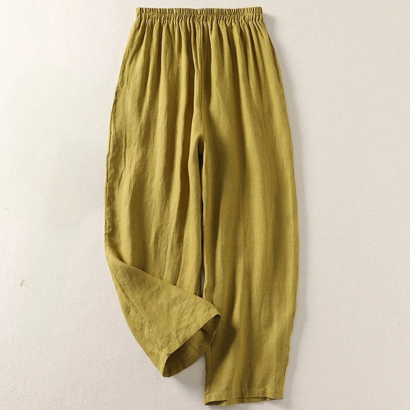 AMALIA™ | Pantalón Fluido de Lino, Fresco, Cómodo y Favorecedor