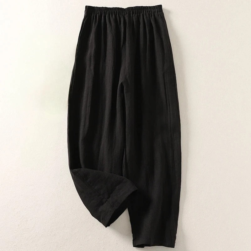 AMALIA™ | Pantalón Fluido de Lino, Fresco, Cómodo y Favorecedor