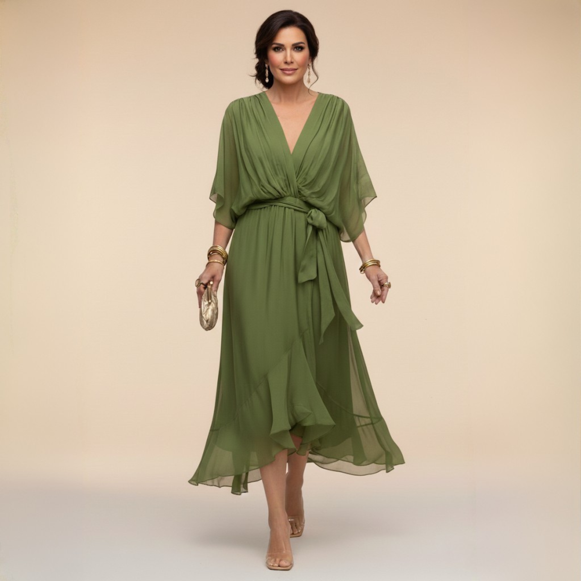 MARTA™ | Elegancia Etérea con Escote en V