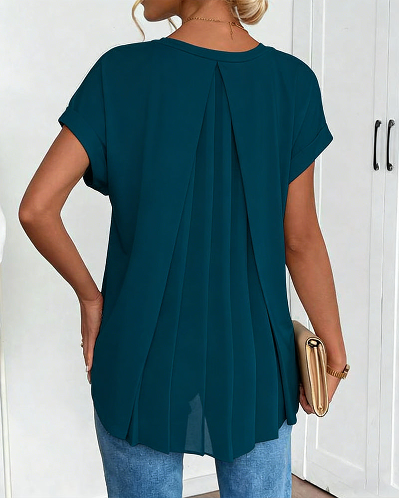 CAMILA™ | Premium-Patchwork-T-Shirt mit edlem Stil