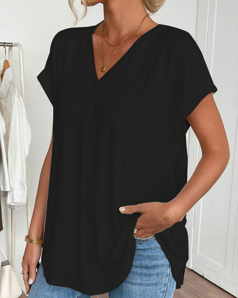 CAMILA™ | Premium-Patchwork-T-Shirt mit edlem Stil