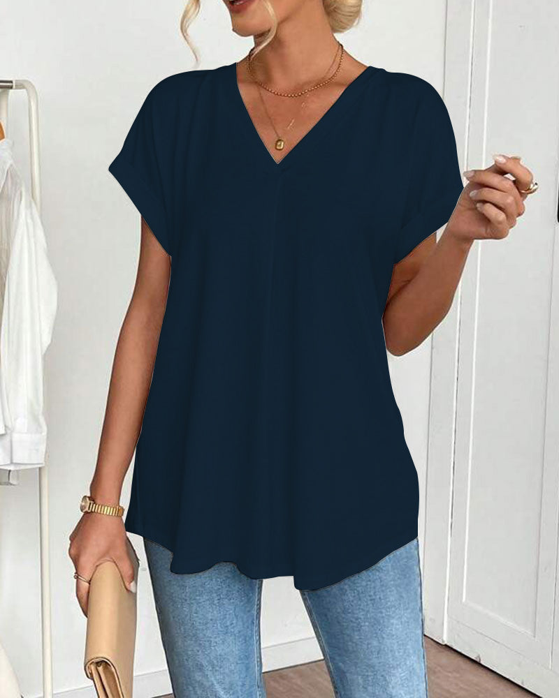 CAMILA™ | Premium-Patchwork-T-Shirt mit edlem Stil
