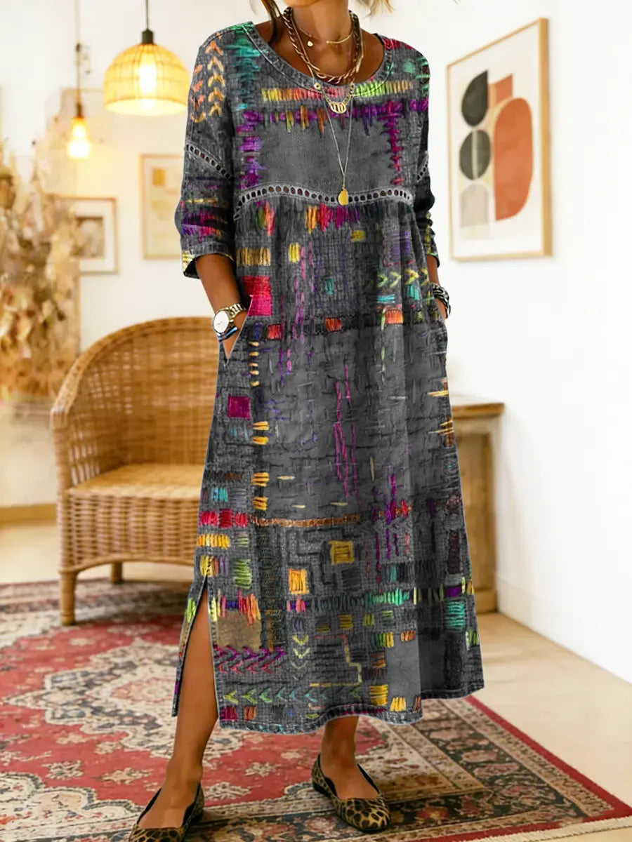 MANUELA™ | High-Fashion Denim Dress