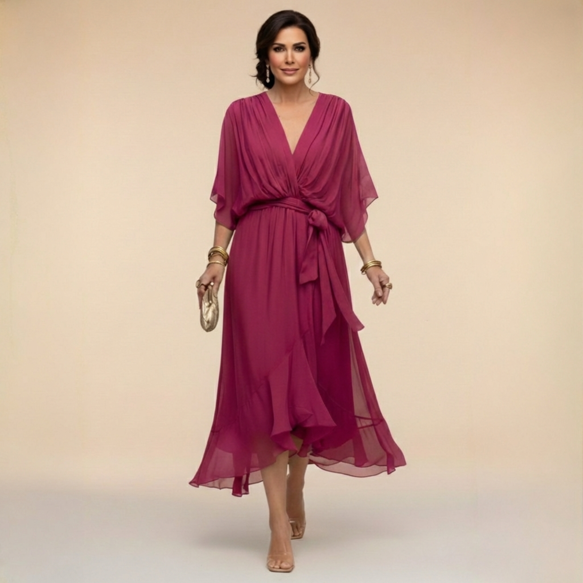 MARTA™ | Elegancia Etérea con Escote en V