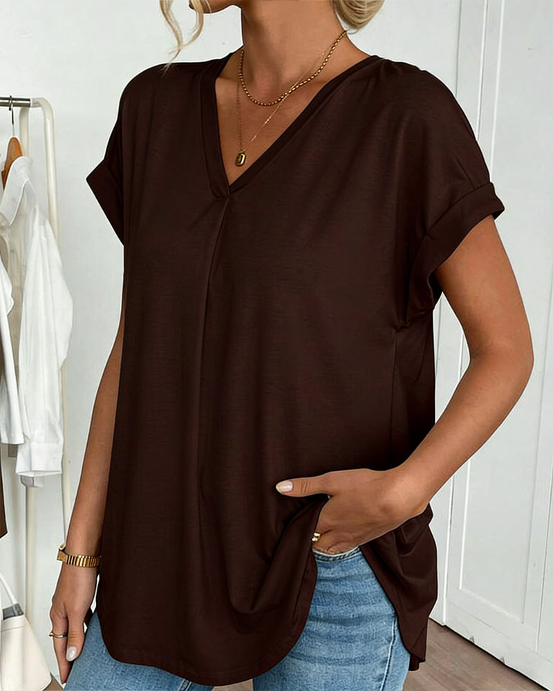 CAMILA™ | Premium-Patchwork-T-Shirt mit edlem Stil