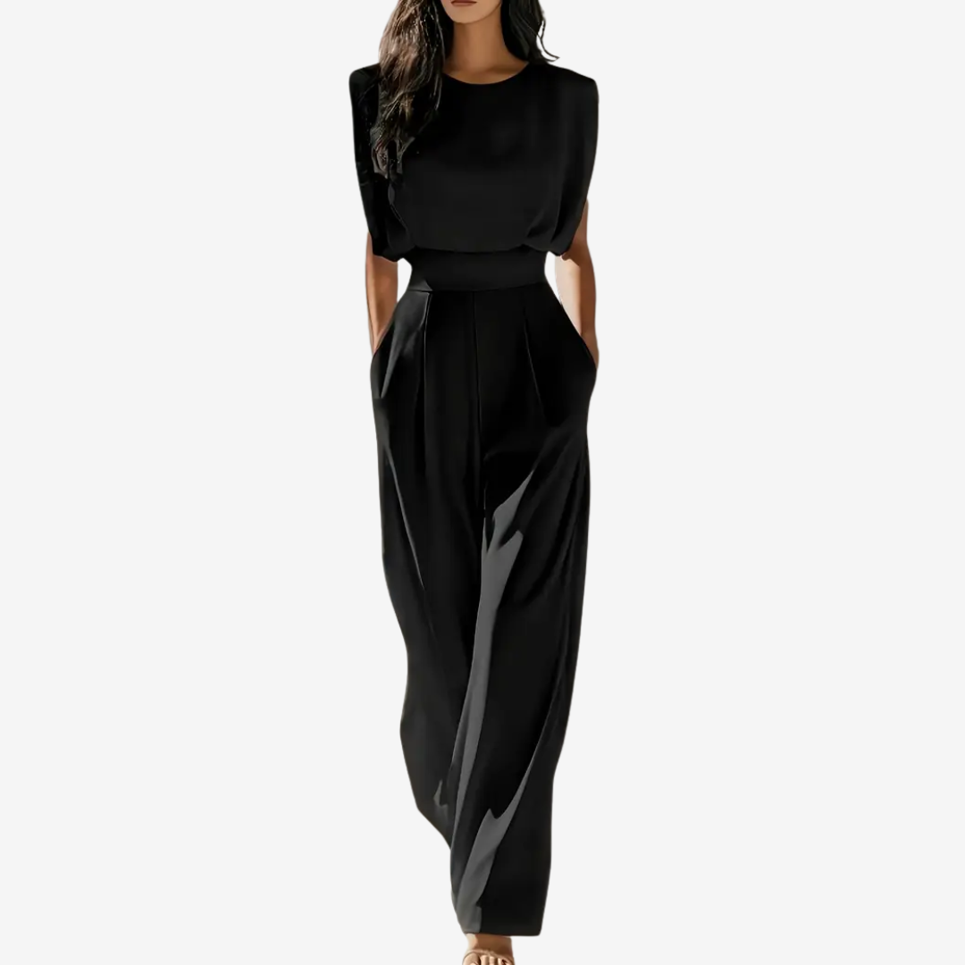 ARIA™ | Zeitloser Eleganz-Overall mit Gürtel