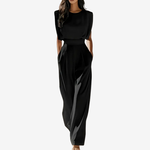 ARIA™ | Zeitloser Eleganz-Overall mit Gürtel
