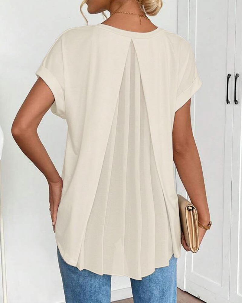 CAMILA™ | Premium-Patchwork-T-Shirt mit edlem Stil