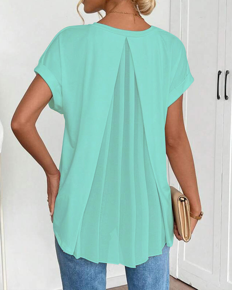 CAMILA™ | Premium-Patchwork-T-Shirt mit edlem Stil