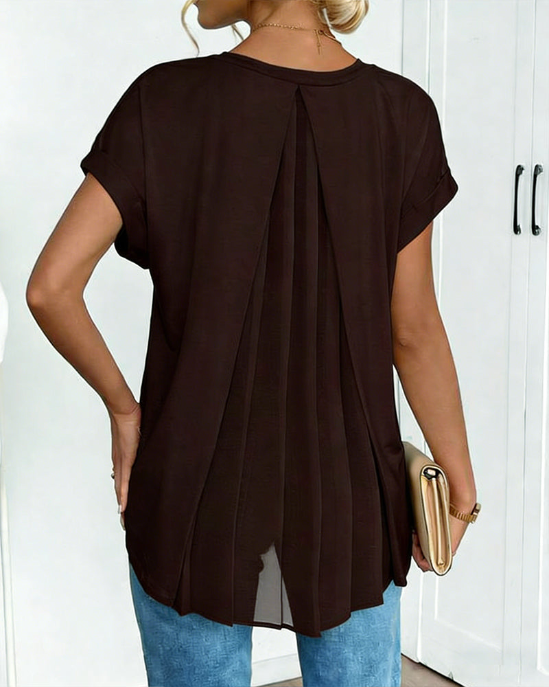 CAMILA™ | Premium-Patchwork-T-Shirt mit edlem Stil