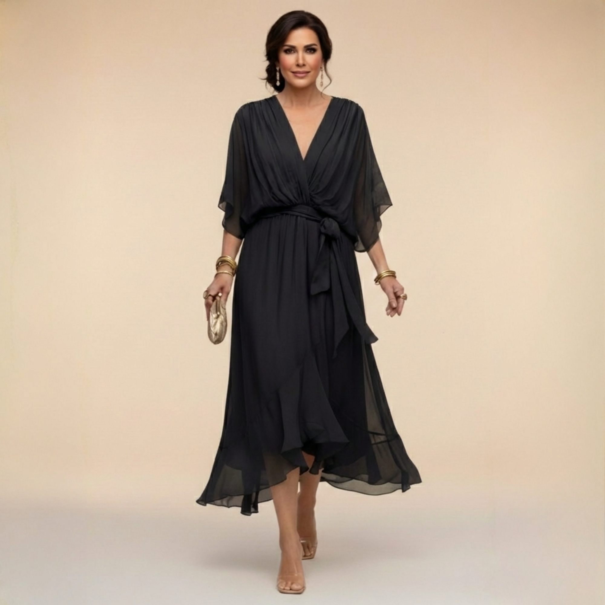MARTA™ | Elegancia Etérea con Escote en V