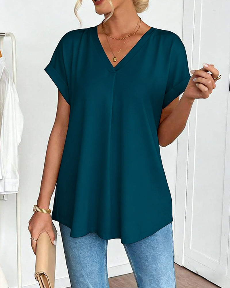 CAMILA™ | Premium-Patchwork-T-Shirt mit edlem Stil