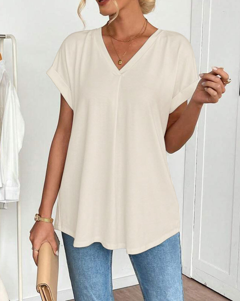 CAMILA™ | Premium-Patchwork-T-Shirt mit edlem Stil