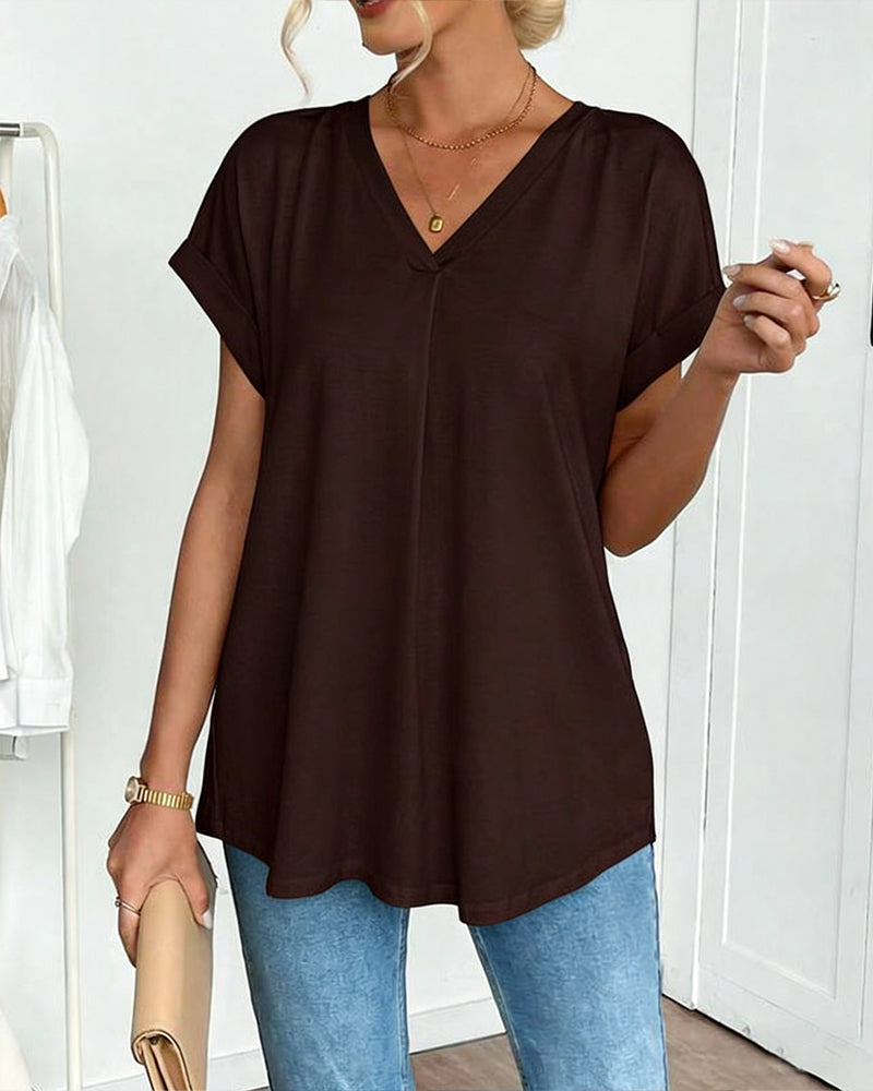 CAMILA™ | Premium-Patchwork-T-Shirt mit edlem Stil