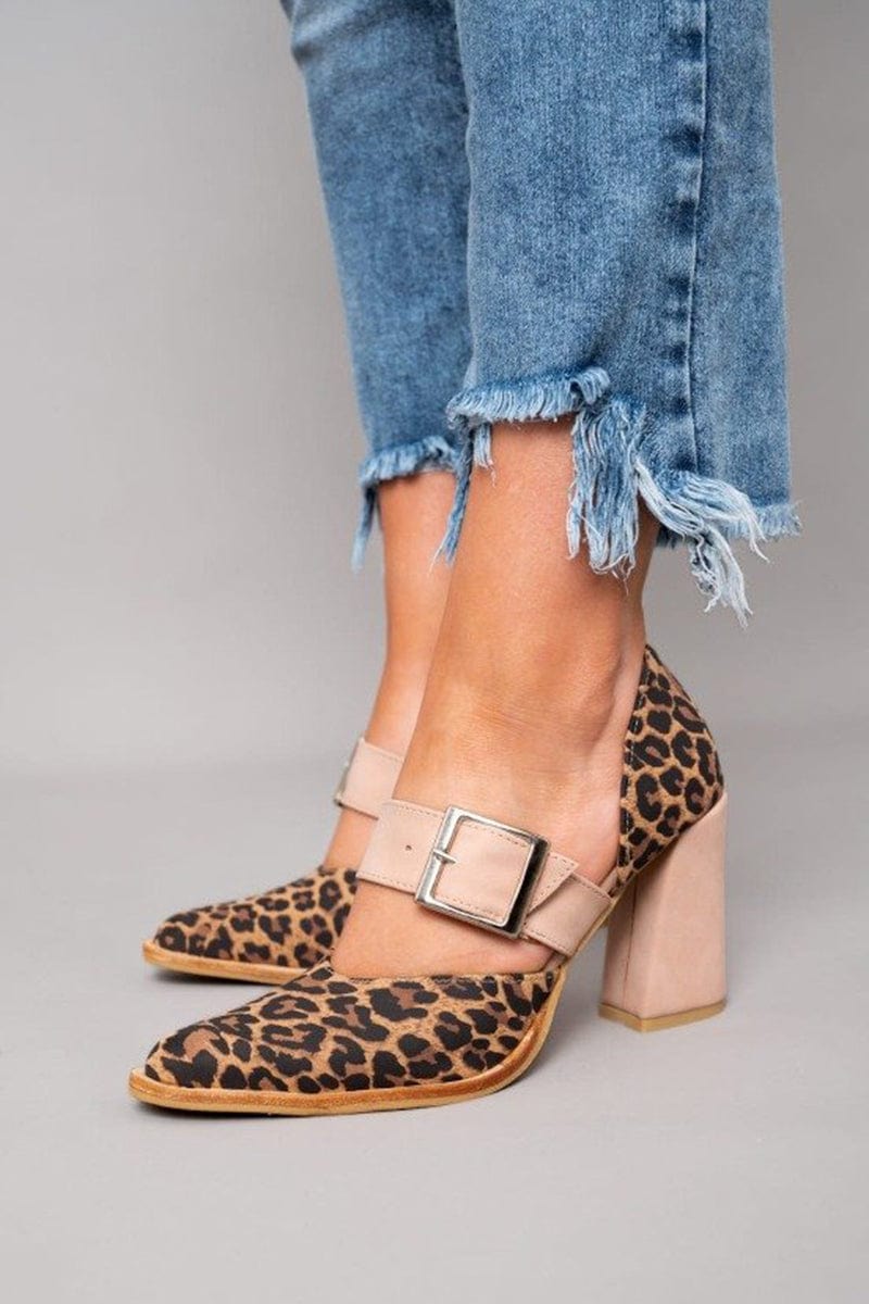 VALERIA™ | Bold Elegance Leopard Print Block Heels