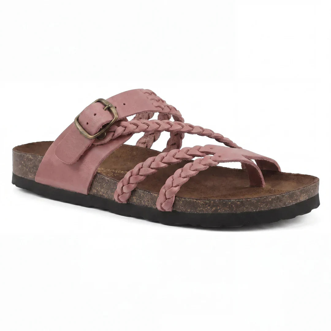 LORENA™ | Sandalias Ortopédicas de Cuero Trenzado