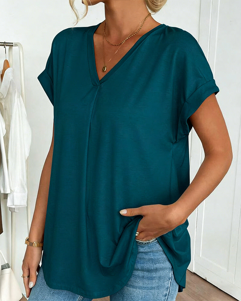 CAMILA™ | Premium-Patchwork-T-Shirt mit edlem Stil