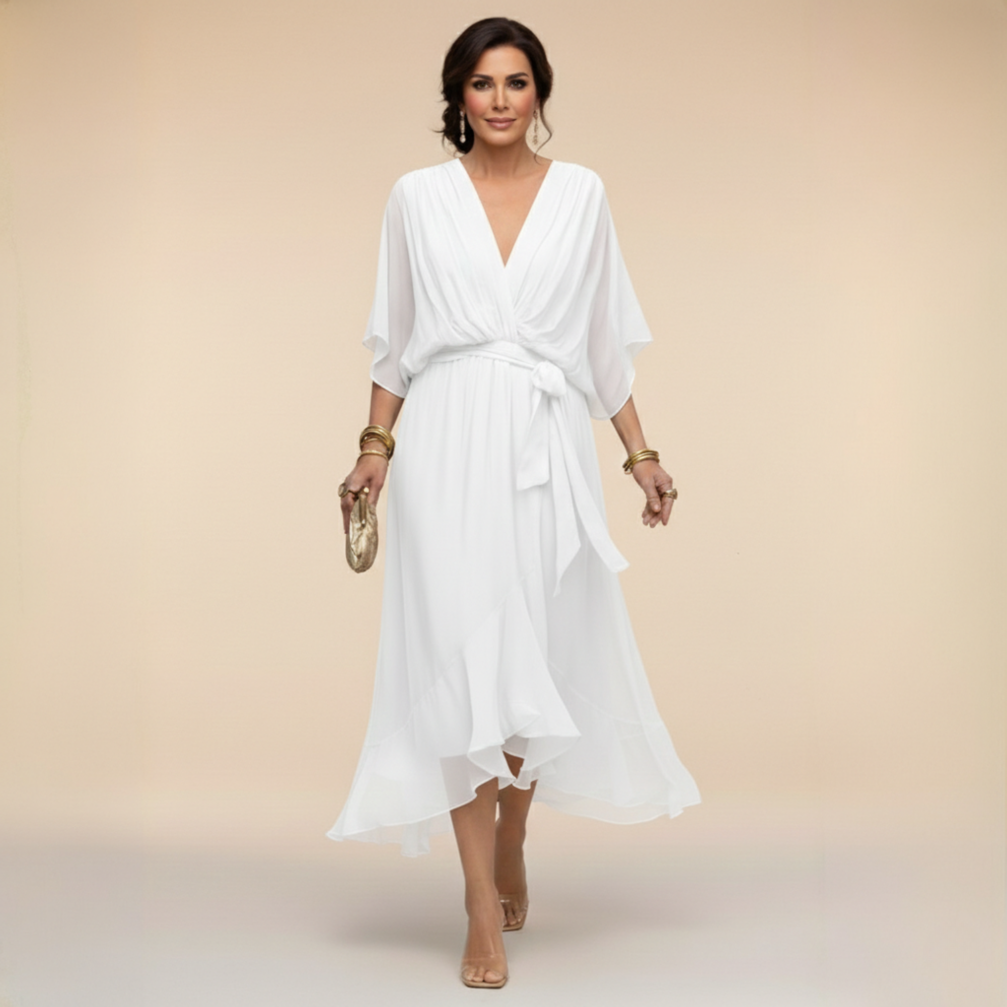 MARTA™ | Elegancia Etérea con Escote en V