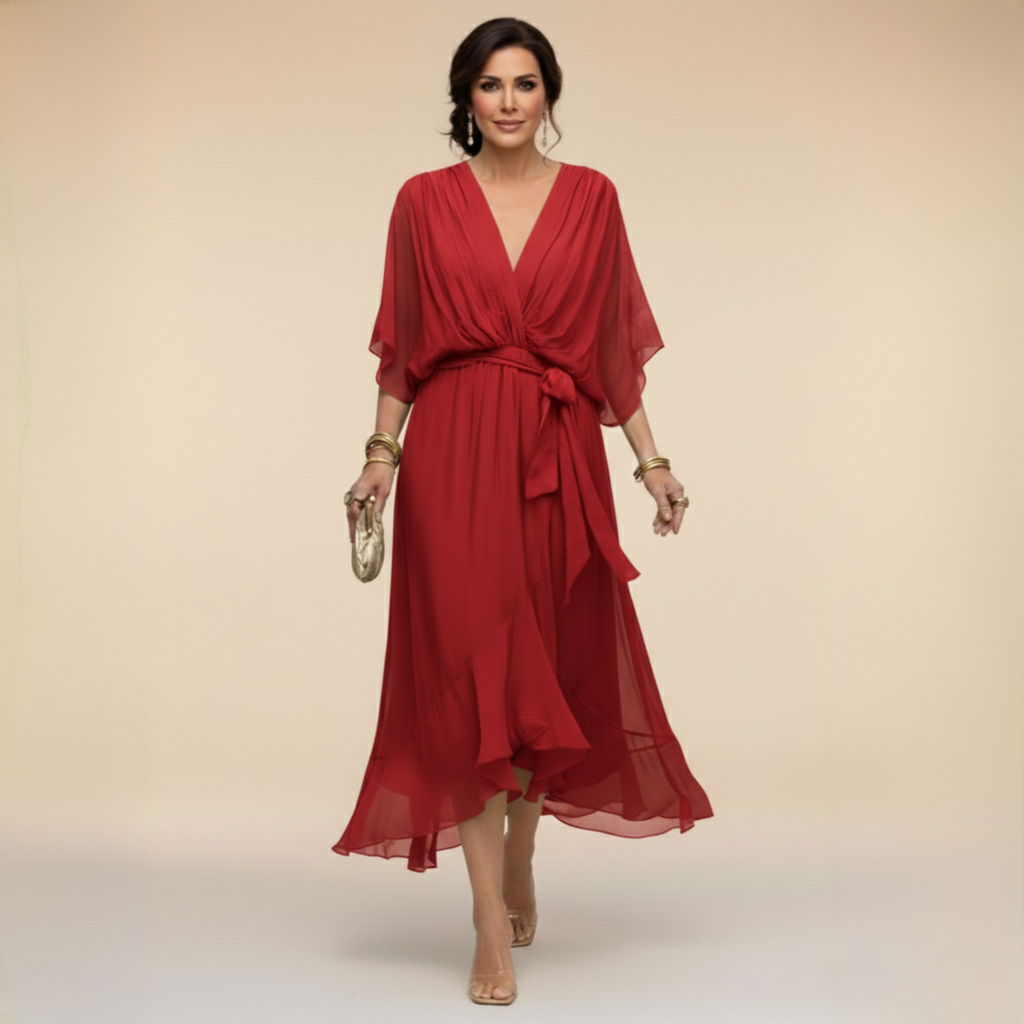 MARTA™ | Elegancia Etérea con Escote en V