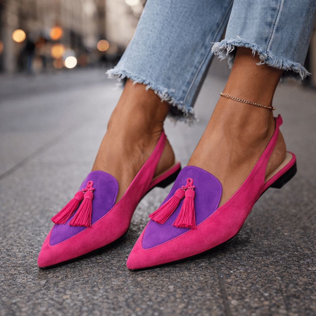 Inés™ | Sandalias artesanales con tiras y borlas