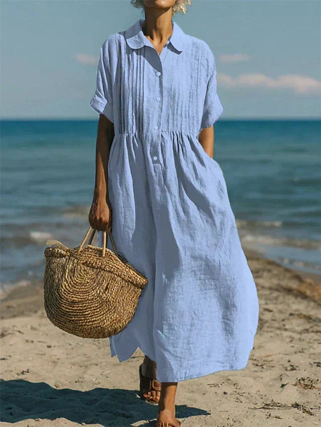 SOFÍA™ | Vestido de Lino de Lujo Casual