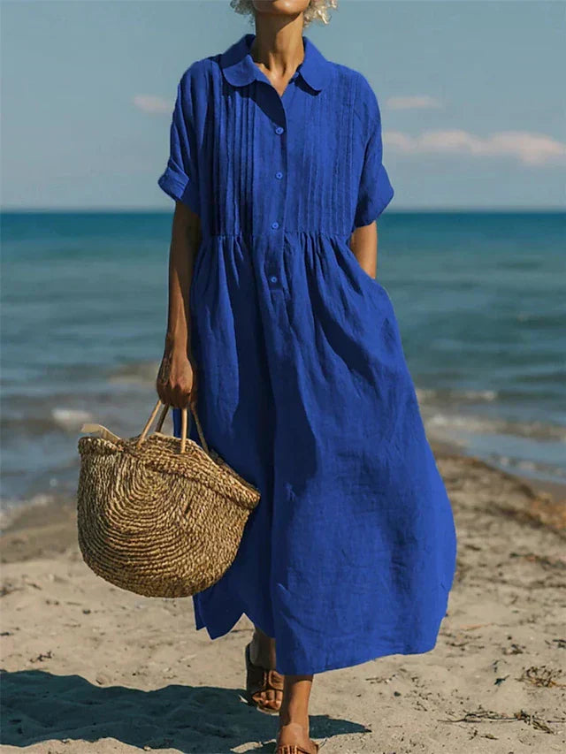 SOFÍA™ | Vestido de Lino de Lujo Casual