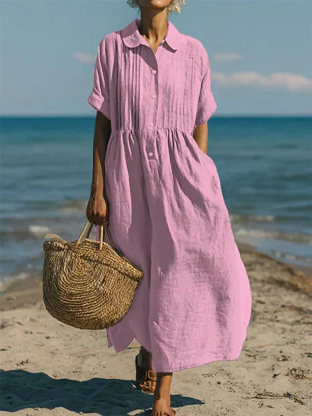 SOFÍA™ | Vestido de Lino de Lujo Casual