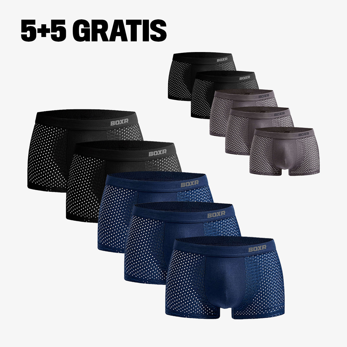 Nordic™ | Premium Bamboo Boxers - Pack 5+5 FREE