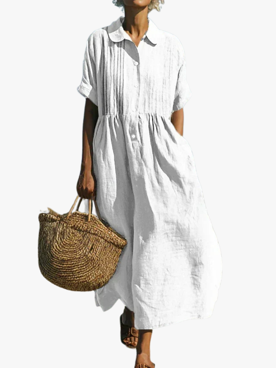 SOFÍA™ | Vestido de Lino de Lujo Casual