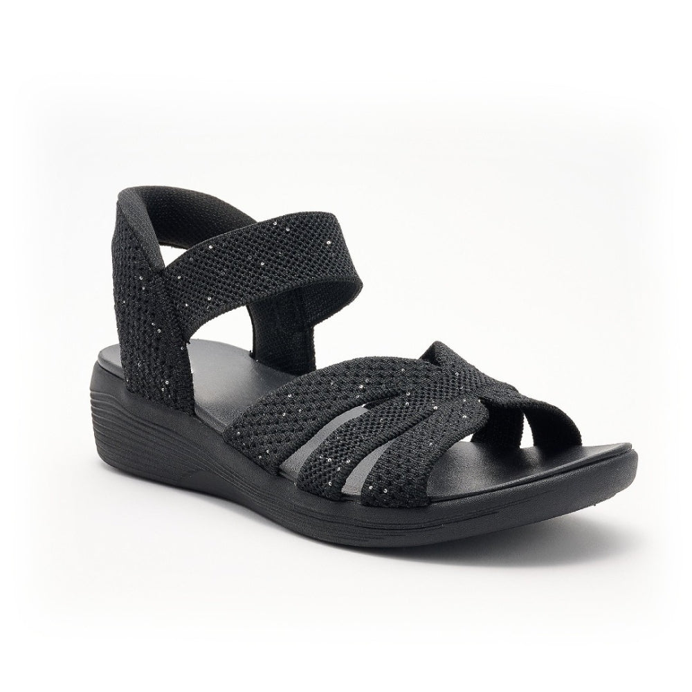 LEIRA™ | Sandalias Ortopédicas Elásticas con Efecto Brillo