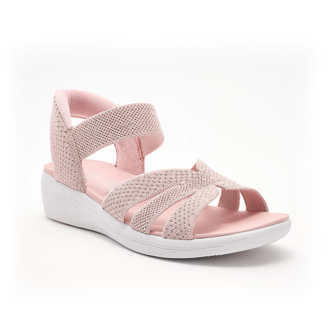 LEIRA™ | Sandalias Ortopédicas Elásticas con Efecto Brillo