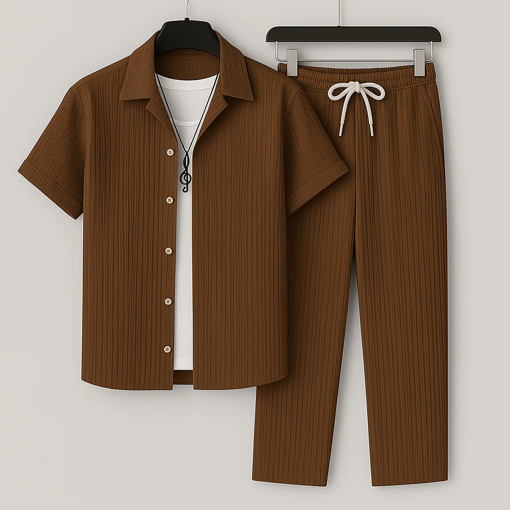 ALDO™ | Conjunto de Lino para Hombre — Camisa y Pantalón Estilo Italiano