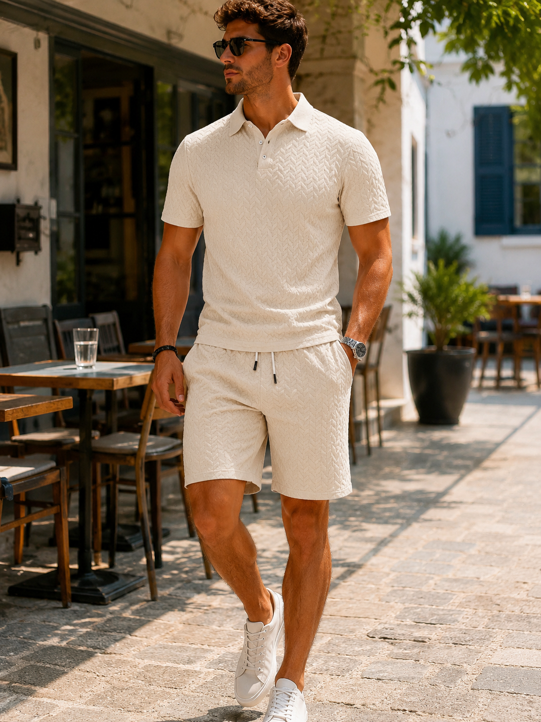 Marcos™ | Stylish Polo and Shorts Set