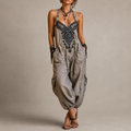 Astrid™ | Mono Boho de Lino con Bordado