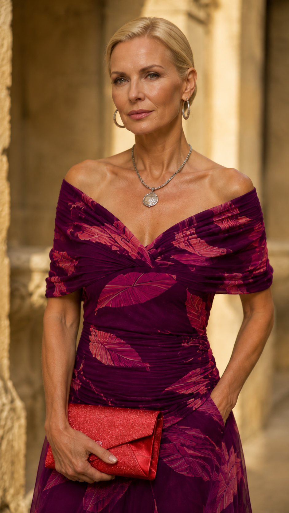 Alba™ | Vestido floral con escote cruzado para invitada