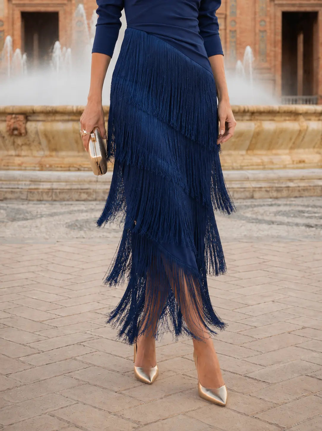 Amelia™ | Vestido Elegante de Flecos