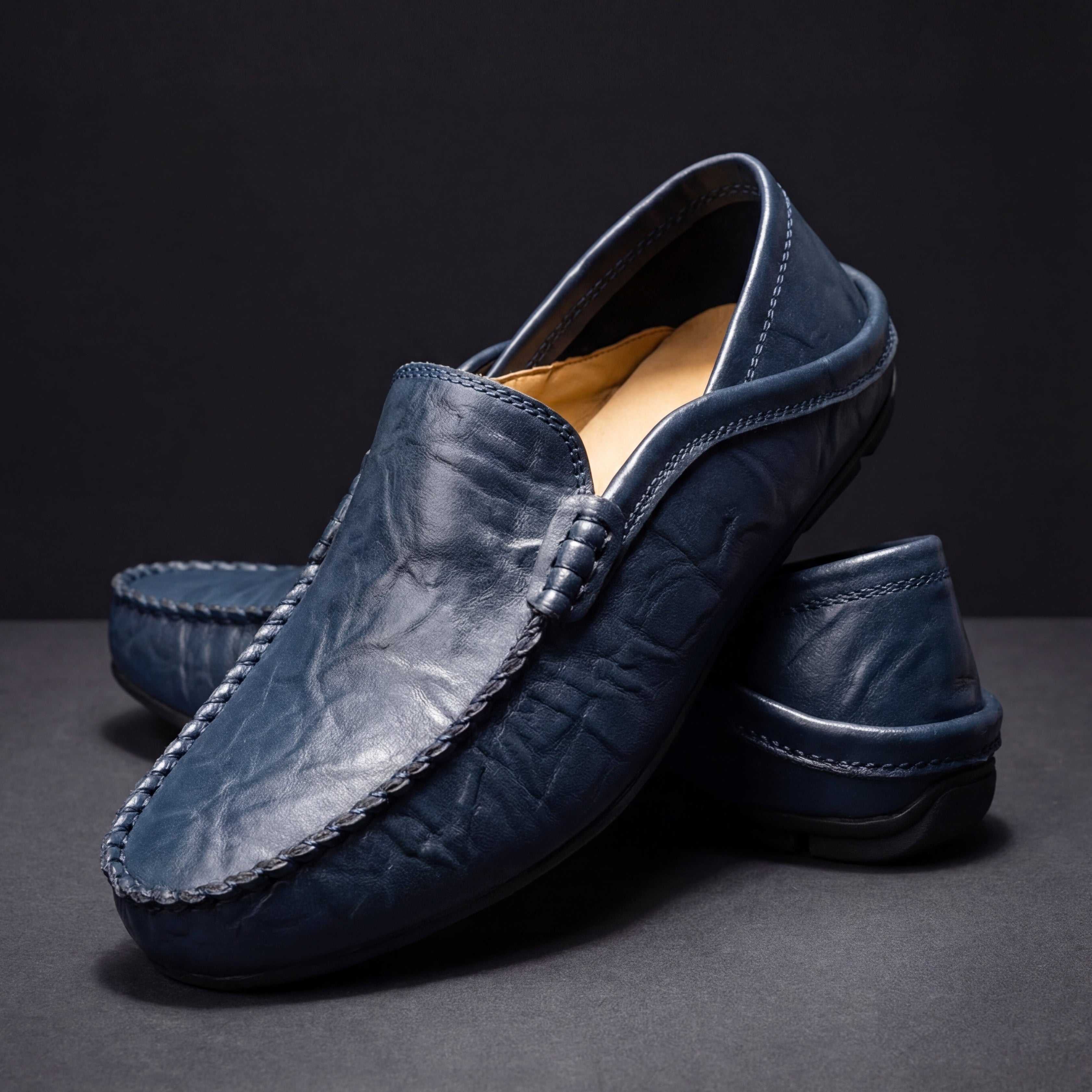 LORENZO™ | Mocasines Artesanales de Cuero Cosidos a Mano