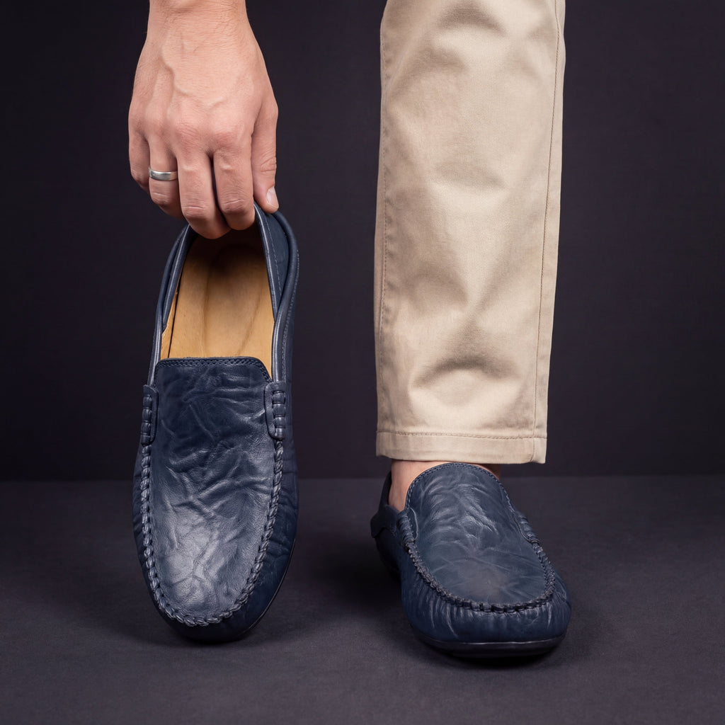 LORENZO™ | Mocasines Artesanales de Cuero Cosidos a Mano