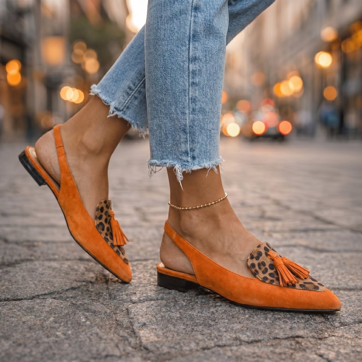 Inés™ | Sandalias artesanales con tiras y borlas