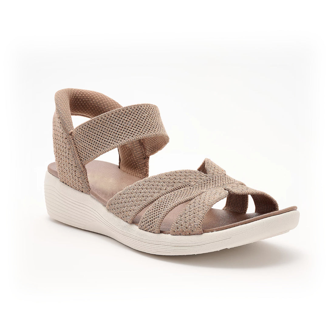 LEIRA™ | Sandalias Ortopédicas Elásticas con Efecto Brillo