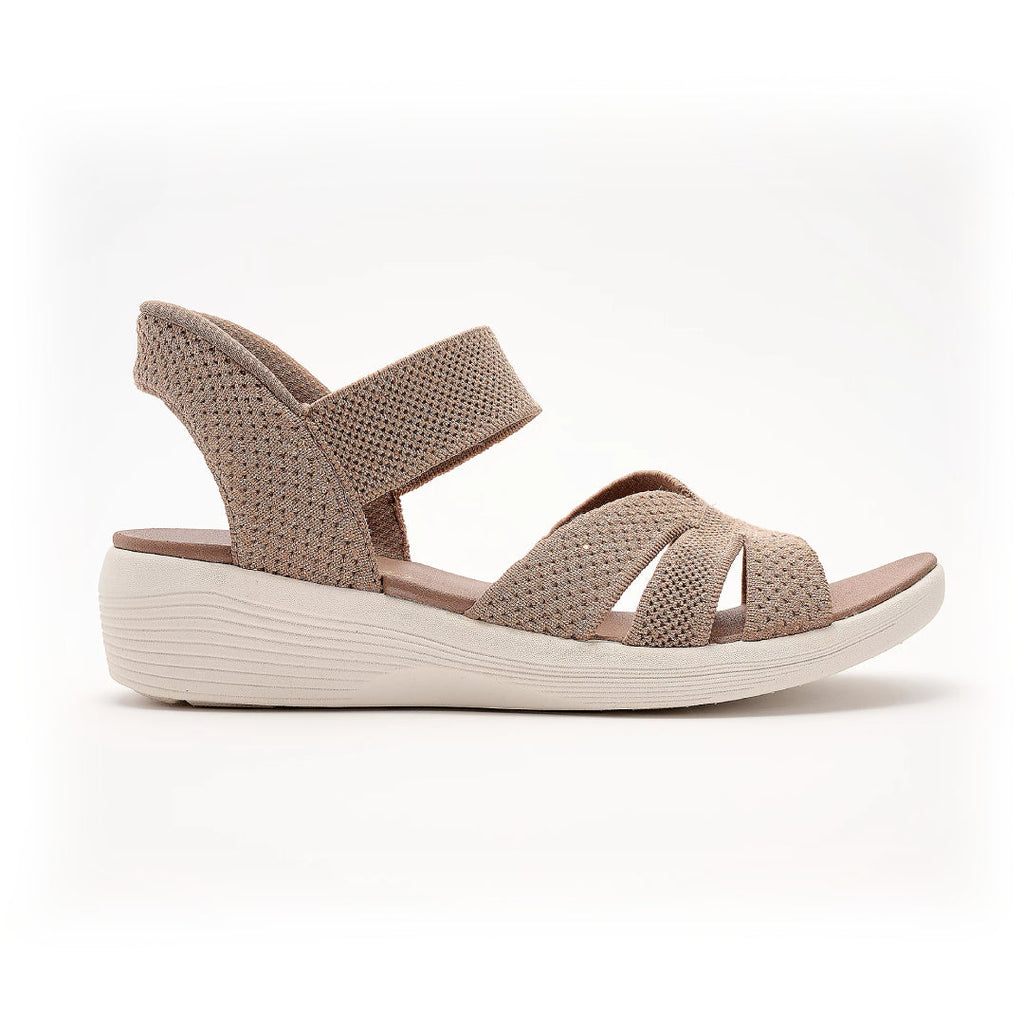 LEIRA™ | Sandalias Ortopédicas Elásticas con Efecto Brillo