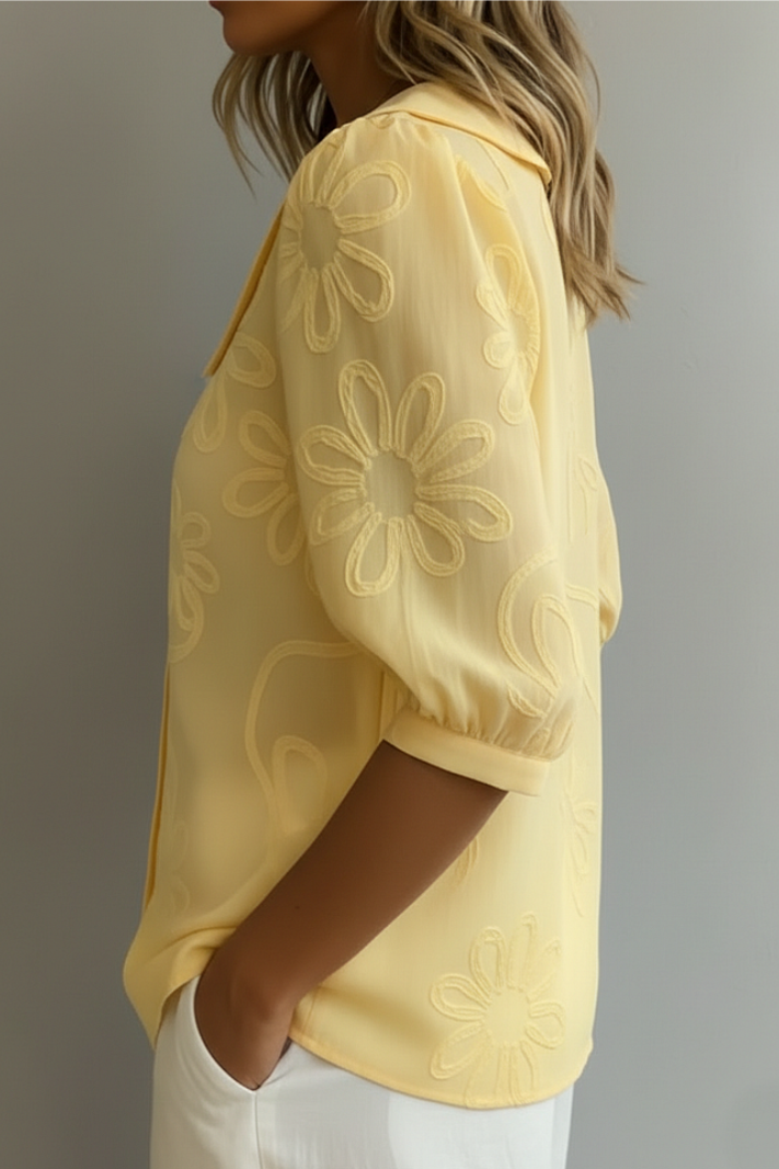 EDURNE™ | Blusa Exclusiva de Silueta Refinada